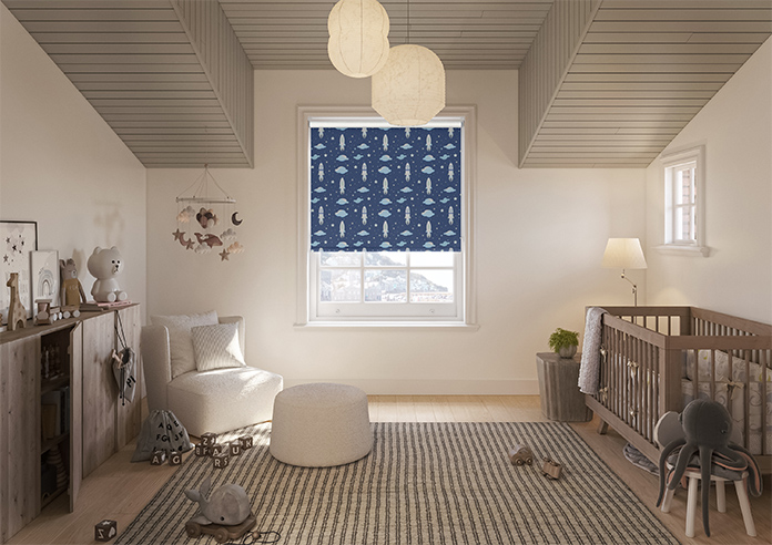 Blast Off, Celestial Blue - Twist&Fit Roller Blind - Image 8